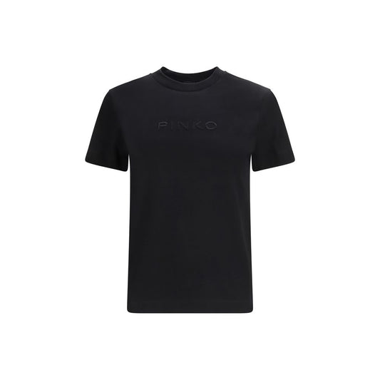 PINKO Black Cotton T-Shirt 1728,72470364320,Black,Clothing,L,M,New with tags,PINKO,S,T-Shirts - Clothing,Women,XS