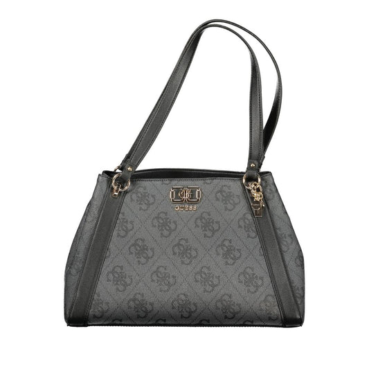 Guess Jeans Nero Poliuretano Women Handbag 1728,67403481248,Bags,Black,Guess Jeans,Handbags - Bags,New with tags,Women