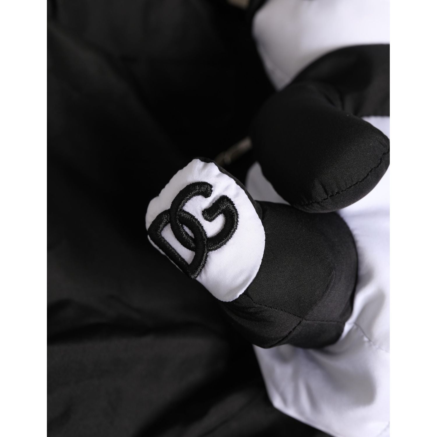 Dolce & Gabbana Men Black Polyester Panda Stuffed Ecobag Bag