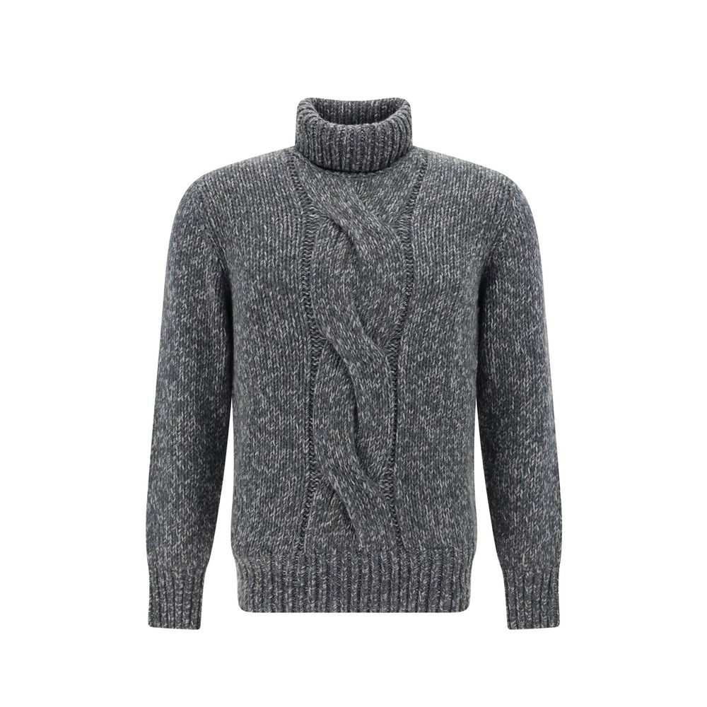 Brunello Cucinelli Gray Cashmere Turtleneck
