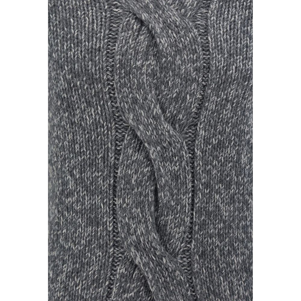 Brunello Cucinelli Gray Cashmere Turtleneck