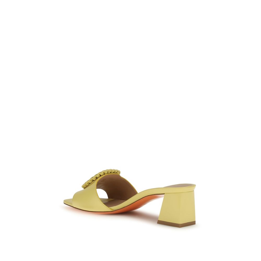 Santoni Bicolor Calf Leather Bos Taurus Sandals