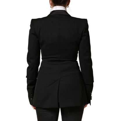Dolce & Gabbana Black Wool Single Breasted Blazer Jacket