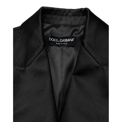 Dolce & Gabbana Black Wool Single Breasted Blazer Jacket