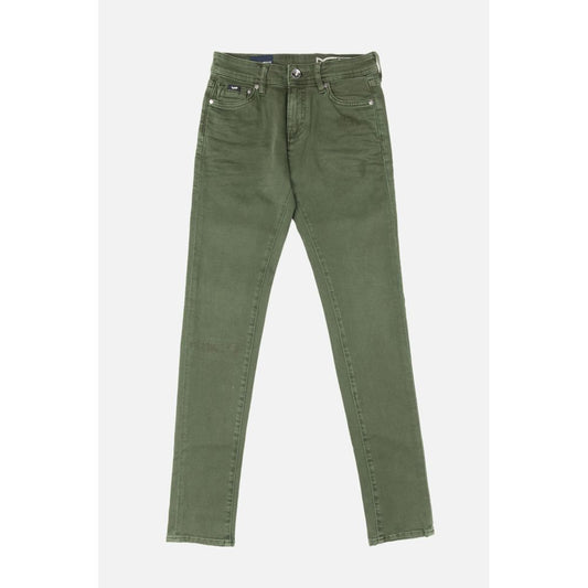 Gas Green Cotton Jeans Denim