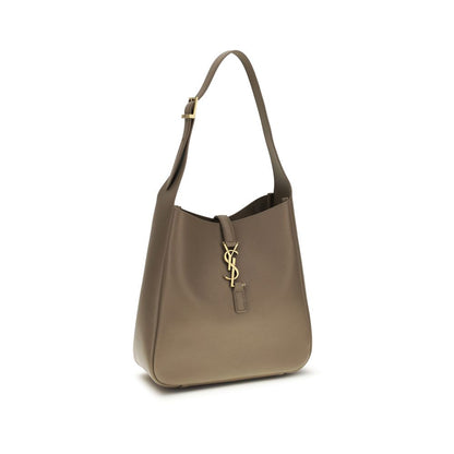Saint Laurent Gray Calf Leather Bos Taurus Shoulder Bag
