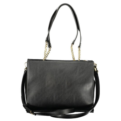Mario Valentino Black Polyurethane Womens Bag