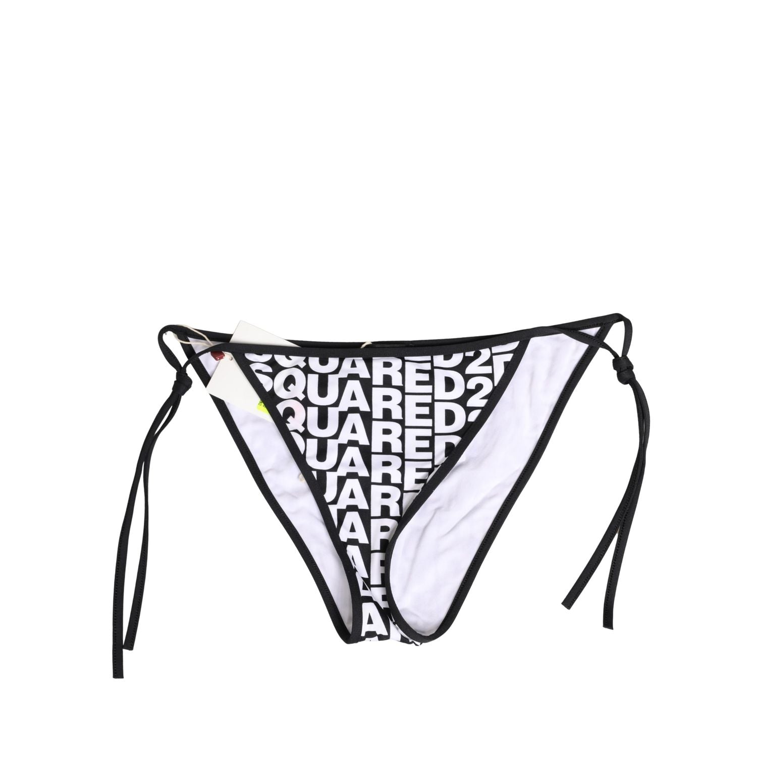 Dsquared² Multicolor Nylon Logo Print Bikini Bottom Swimwear