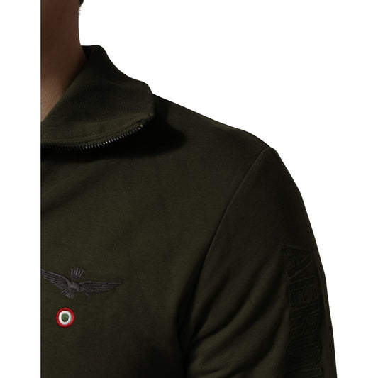 Aeronautica Militare MilitaryGreen HalfZip Sweatshirt Sweater