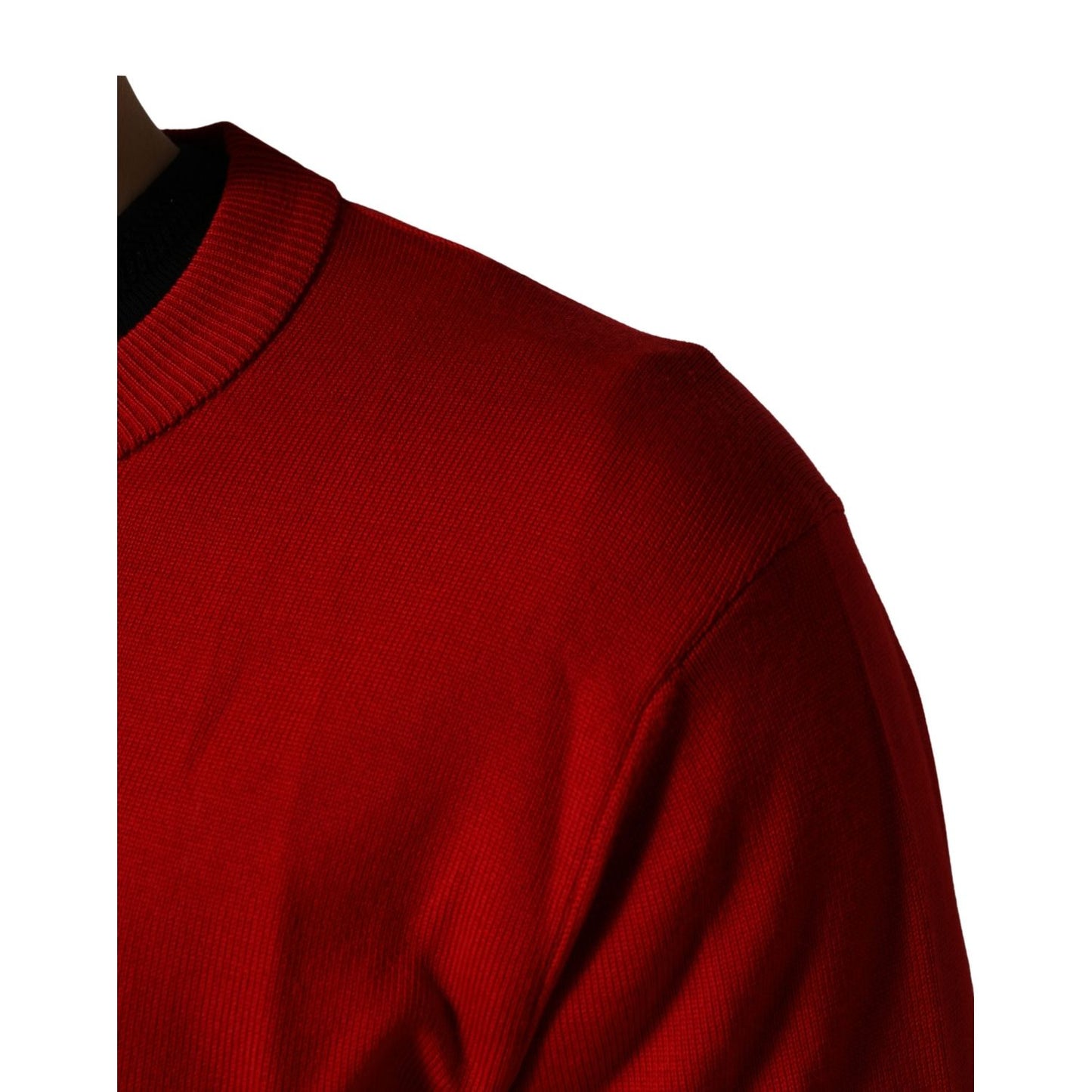 Dolce & Gabbana Red Eye Print Crew Neck Pullover Sweater