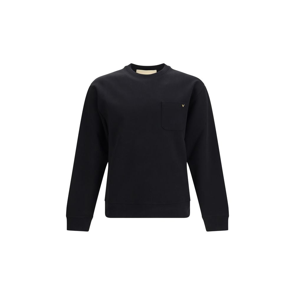 Valentino Garavani Black Cotton Sweatshirt