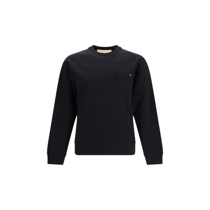 Valentino Garavani Black Cotton Sweatshirt
