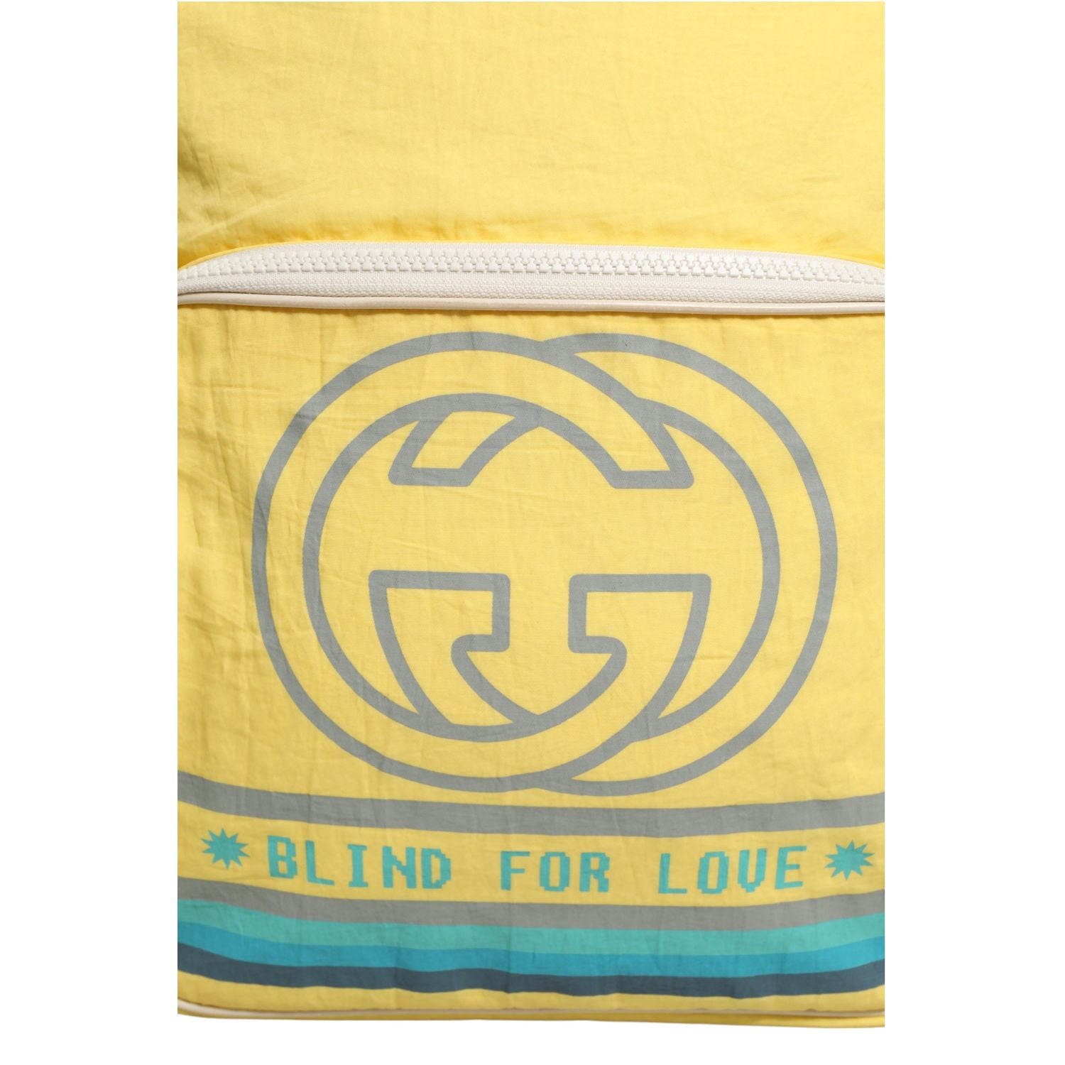 Yellow Nylon Gucci Blind For Love Backpack