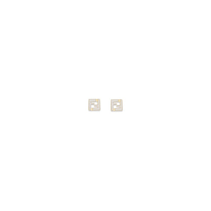 Fendi White Brass Earrings