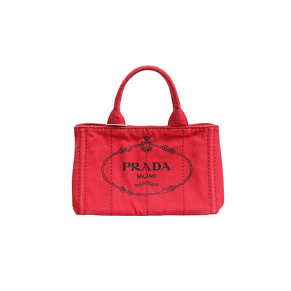 Prada Canapa Mini Canvas Tote