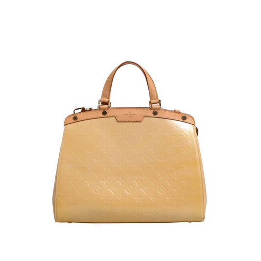 Louis Vuitton Monogram Vernis Brea MM Beige Poudre