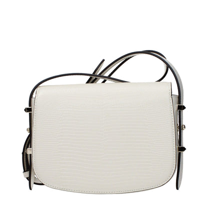 Jimmy Choo White Leather Shoulder Bag