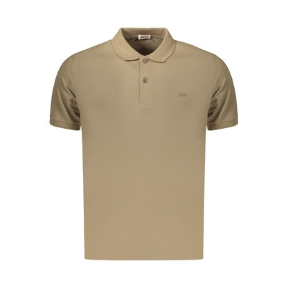 Rifle Brown Cotton Men's Polo Shirt
