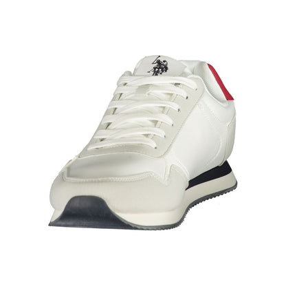 U.S. POLO ASSN. White Polyurethane Men's Sneaker