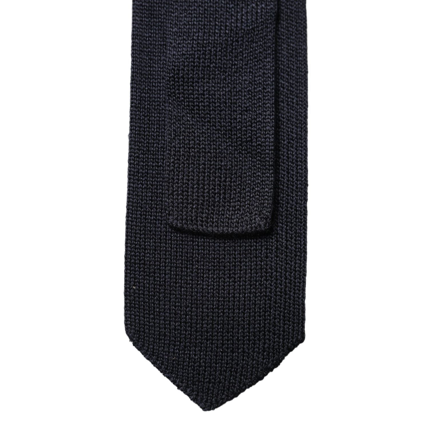 Dolce & Gabbana Dark Blue Solid 100% Silk Adjustable Men Necktie Tie