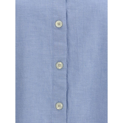 Deperlu Blue Cotton Shirt