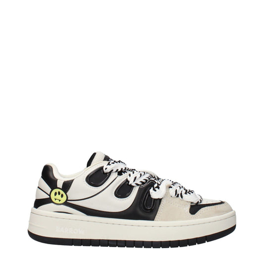Barrow Beige Leather Sneakers