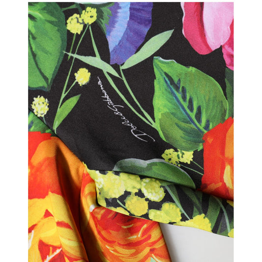 Dolce & Gabbana Multicolor Floral Stretch Jersey Leggings Pants
