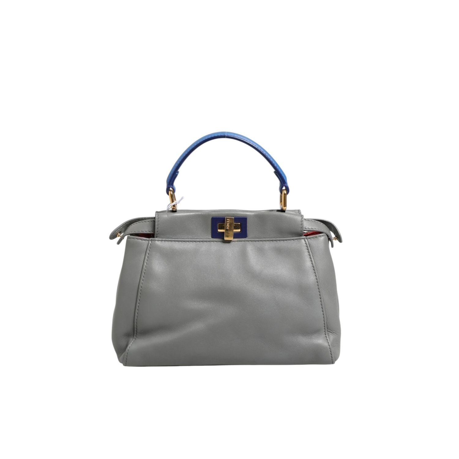 Fendi Mini Peekaboo Blue Grey