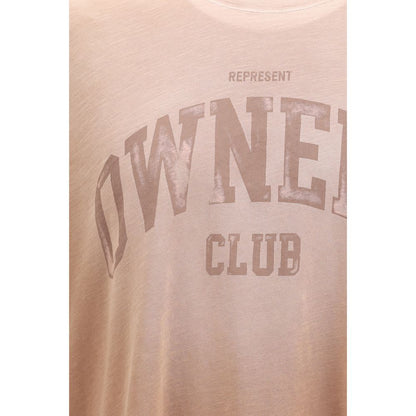 Represent Brown Cotton T-Shirt