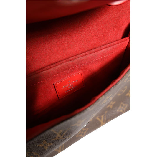 Louis Vuitton Saint Michel Monogram Epi Shoulder Bag Coquelicot