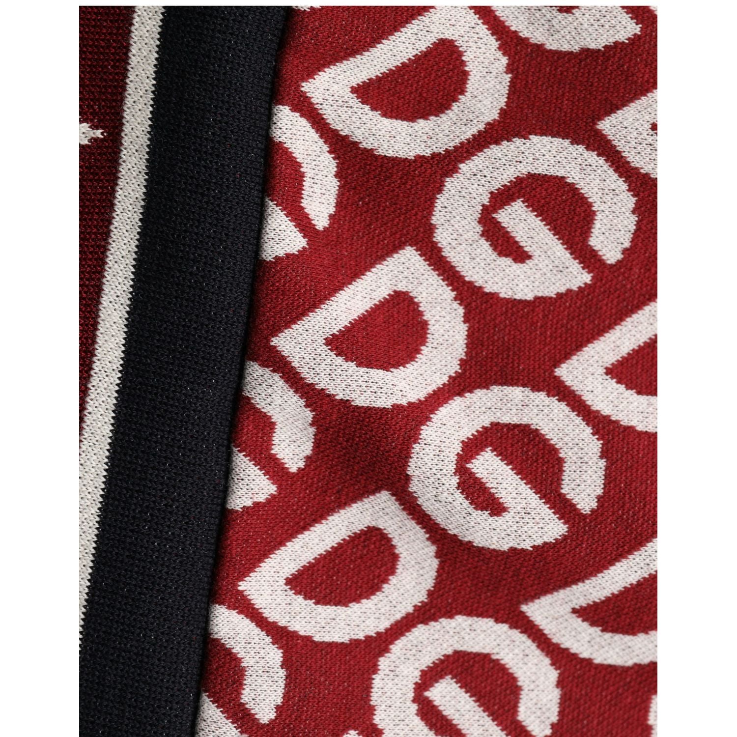 Dolce & Gabbana Blue Red Paneled 'Royals' Patch Sweatshirt Sweater