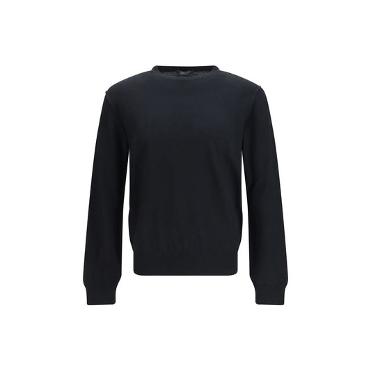 Aragona Cashmere Black Wool Oves Aries Sweatshirt