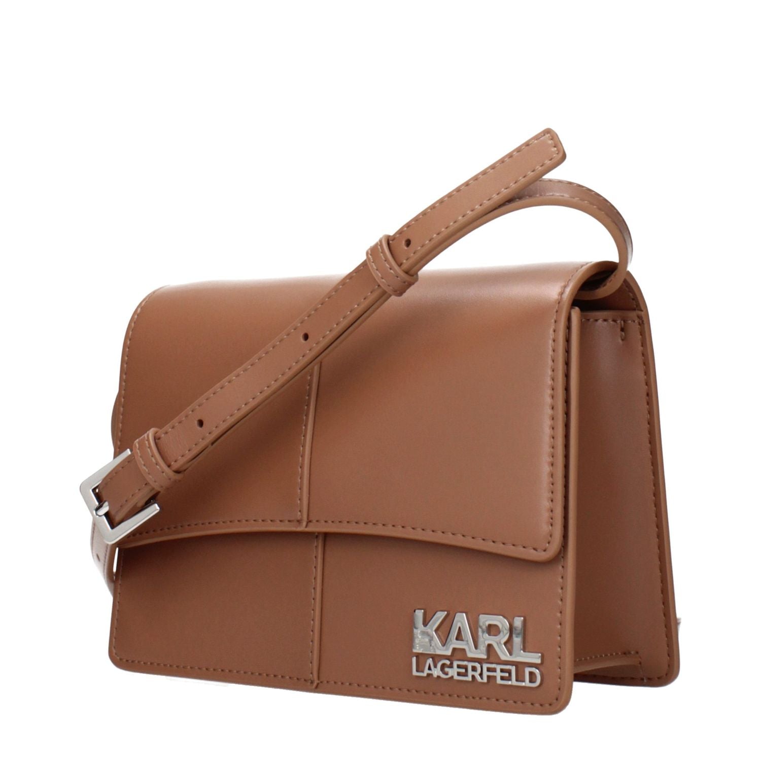 Karl Lagerfeld Brown Polyethylene Crossbody Bag