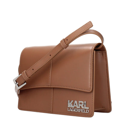 Karl Lagerfeld Brown Polyethylene Crossbody Bag