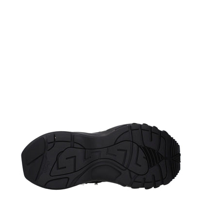 Versace Black Fabric Sneakers