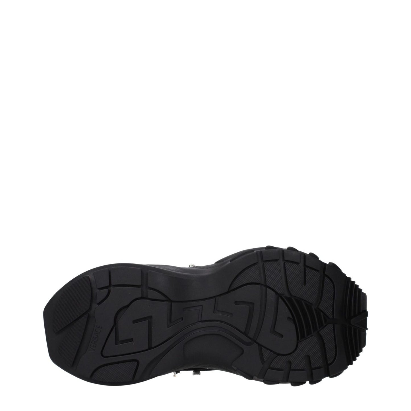 Versace Black Fabric Chunky Sneakers
