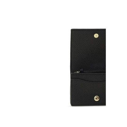 Ganni Black Recycled Polyester Wallet