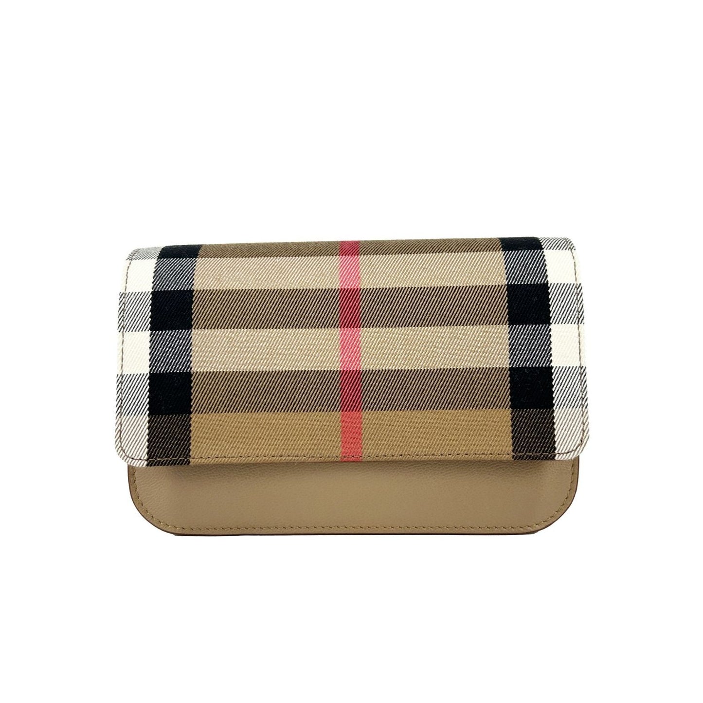 Burberry Small Leather Madison Crossbody Check Bag