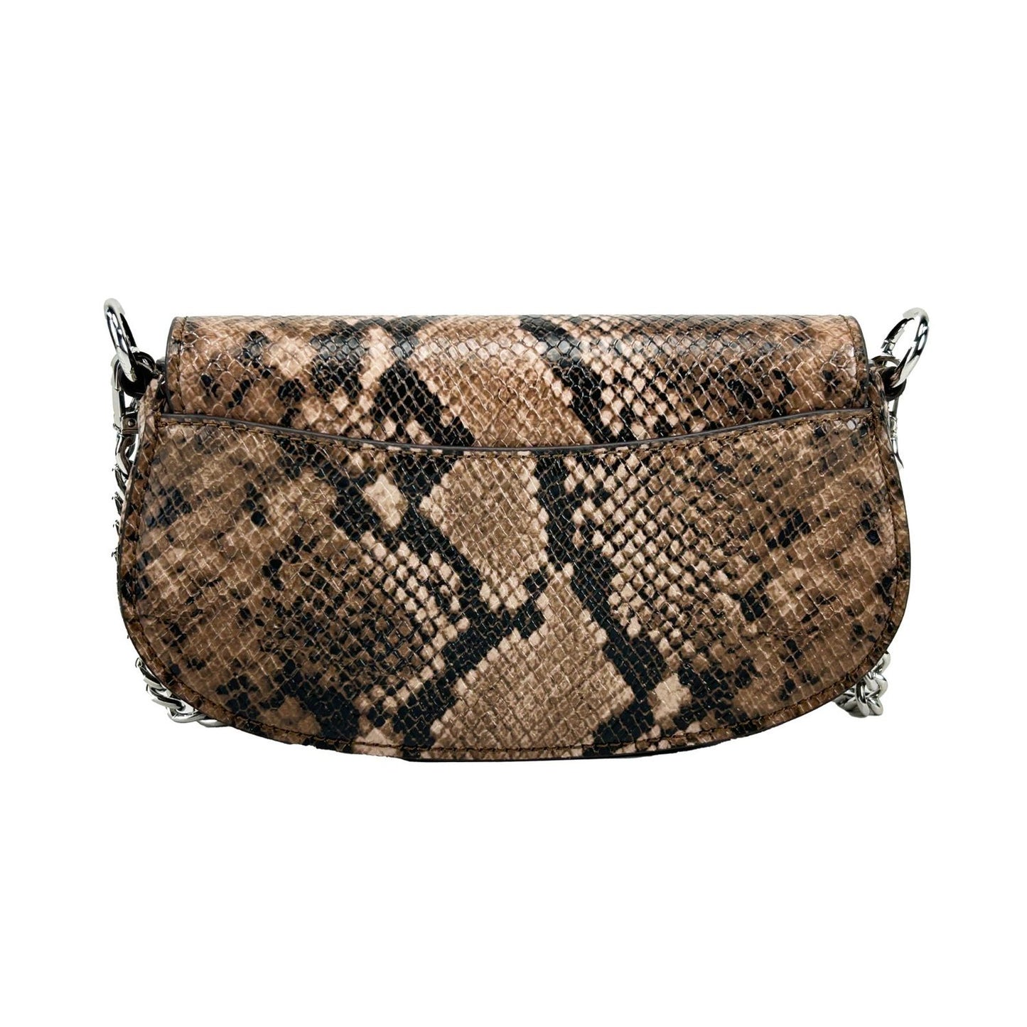 Michael Kors Mila Small Snakeskin Messenger Crossbody Bag