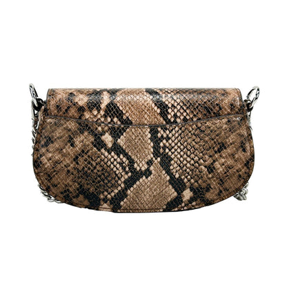 Michael Kors Mila Small Snakeskin Messenger Crossbody Bag