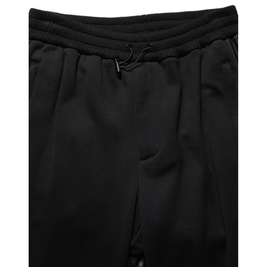 Dolce & Gabbana Black Mid Waist Cargo Jogger Sweatpants Pants