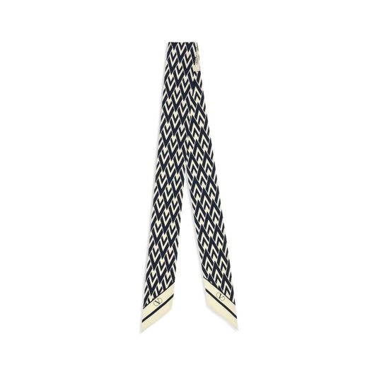 Valentino Garavani Blue Silk Scarf