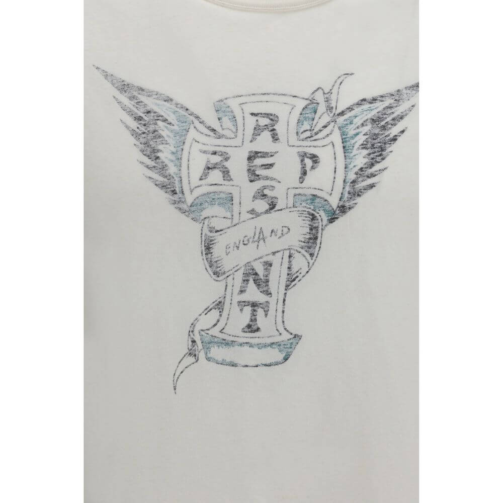 Represent White Cotton T-Shirt