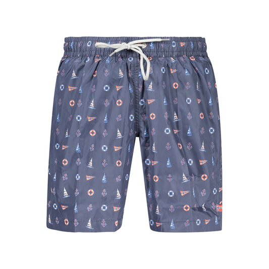 Norway 1963 Blue Polyester Men's Swim Shorts