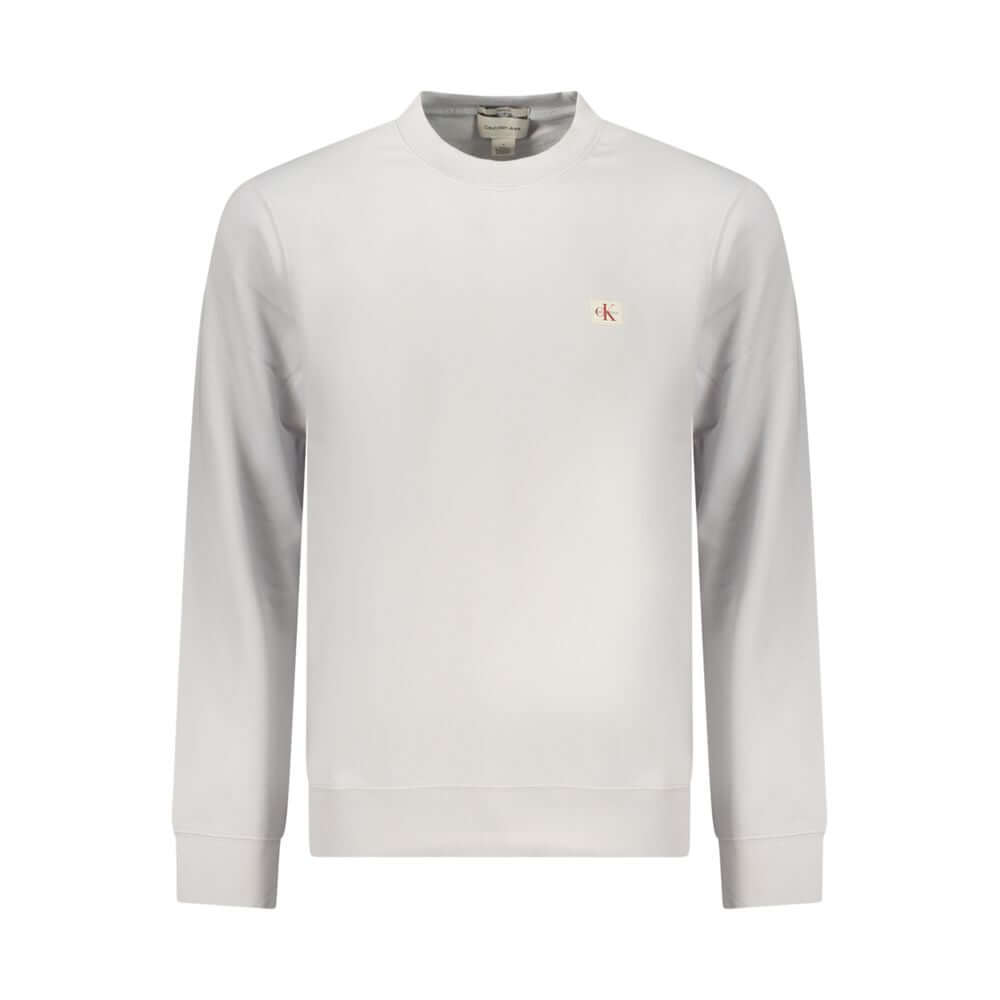 Calvin Klein Gray Cotton Men Sweatshirt