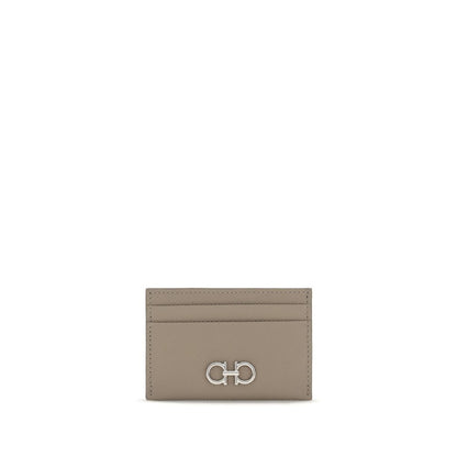 Ferragamo Beige Calf Leather Bos Taurus Wallet