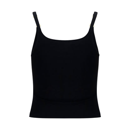 Gucci Black Viscose Sleeveles T-Shirt
