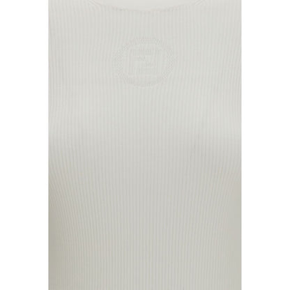 Fendi White Cotton Sweatshirt