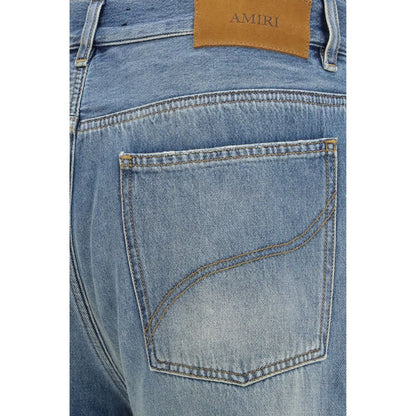 Amiri Blue Cotton Flared Jeans