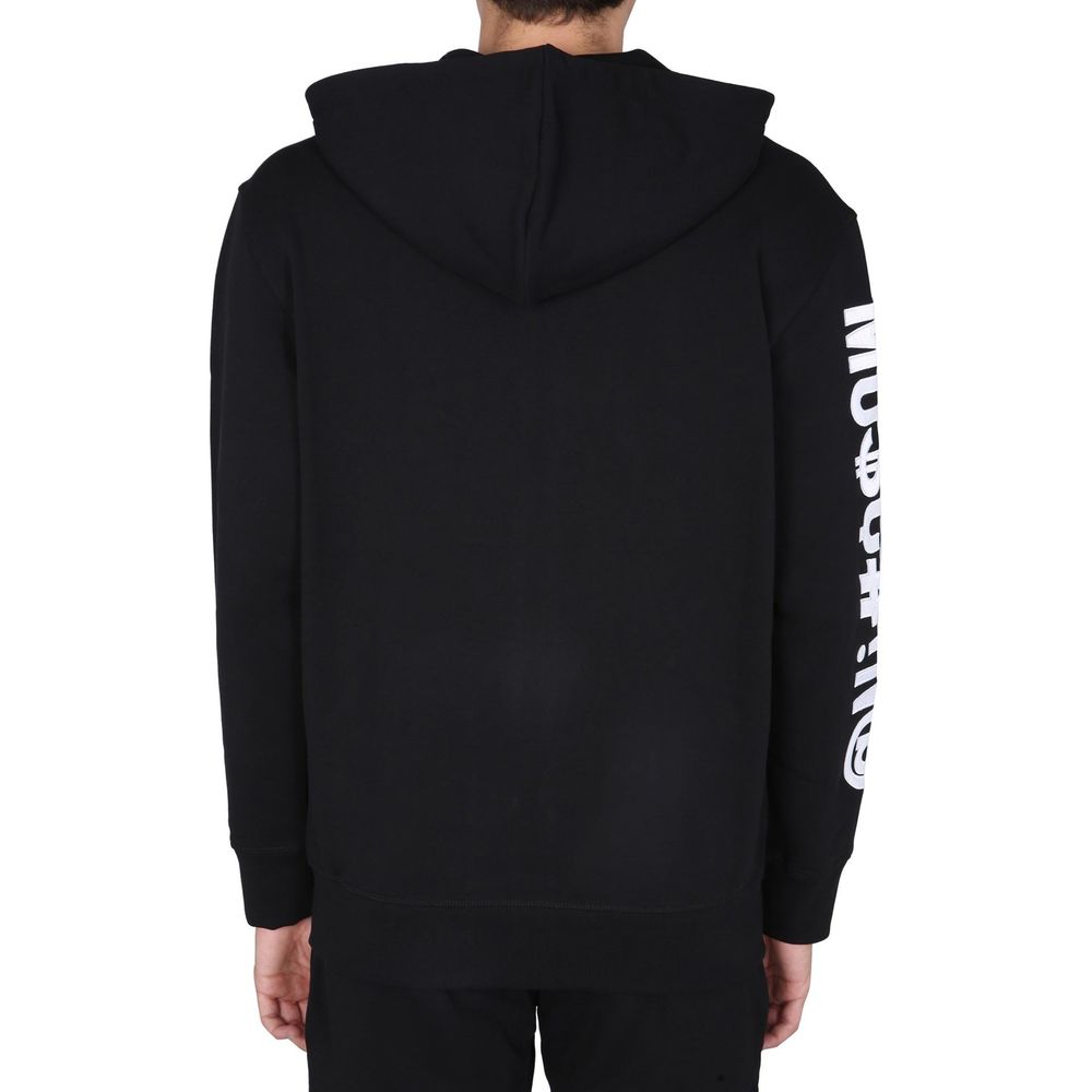Moschino Couture Black Cotton Sweatshirt